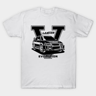 Lancer Evolution V (Black Print) T-Shirt